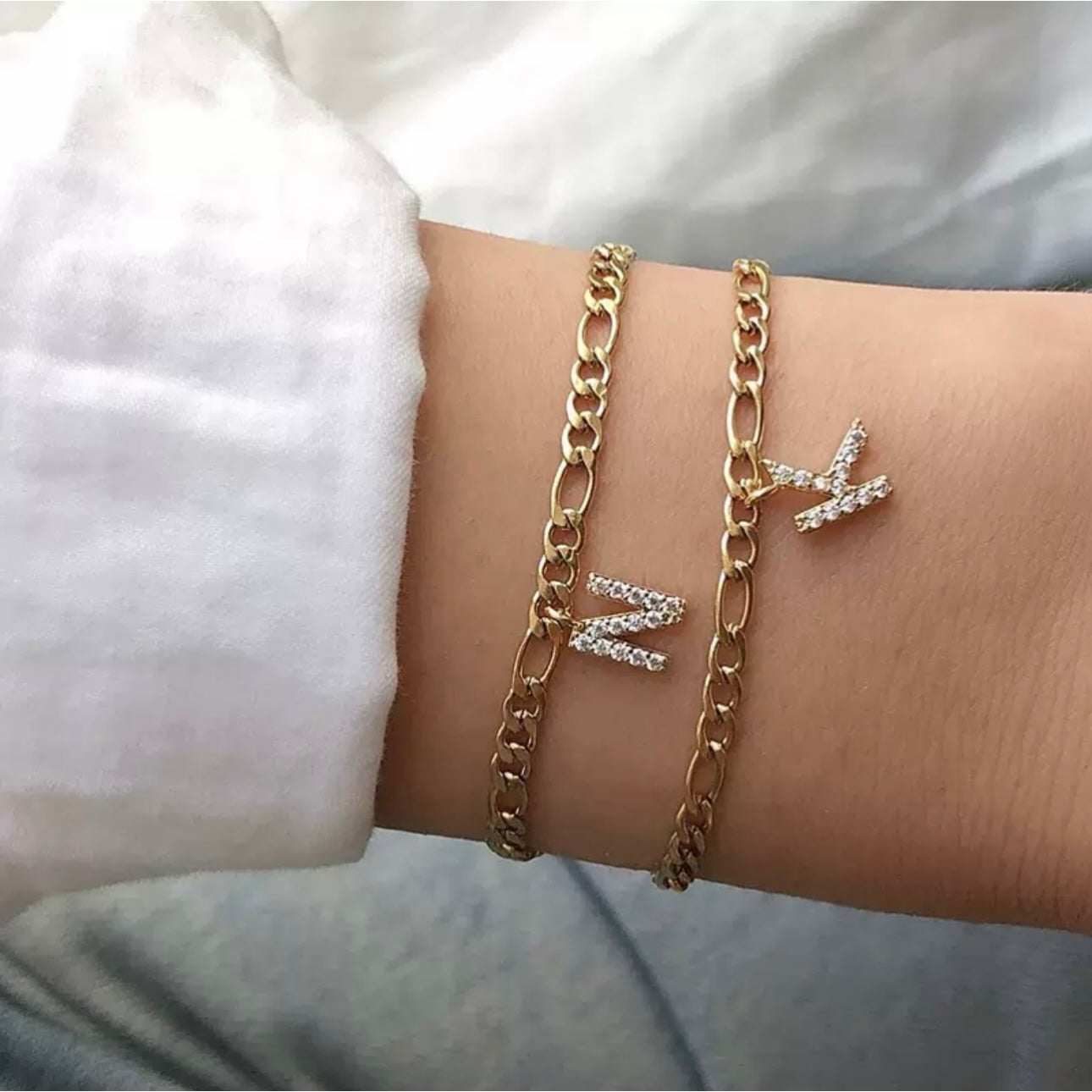 Pavé Initial Bracelet