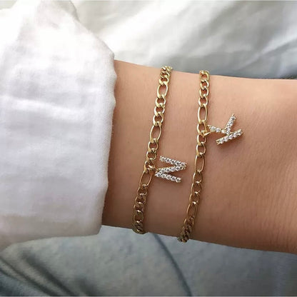 Pavé Initial Bracelet
