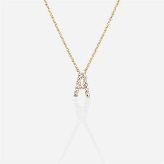 閃石單字母項鍊