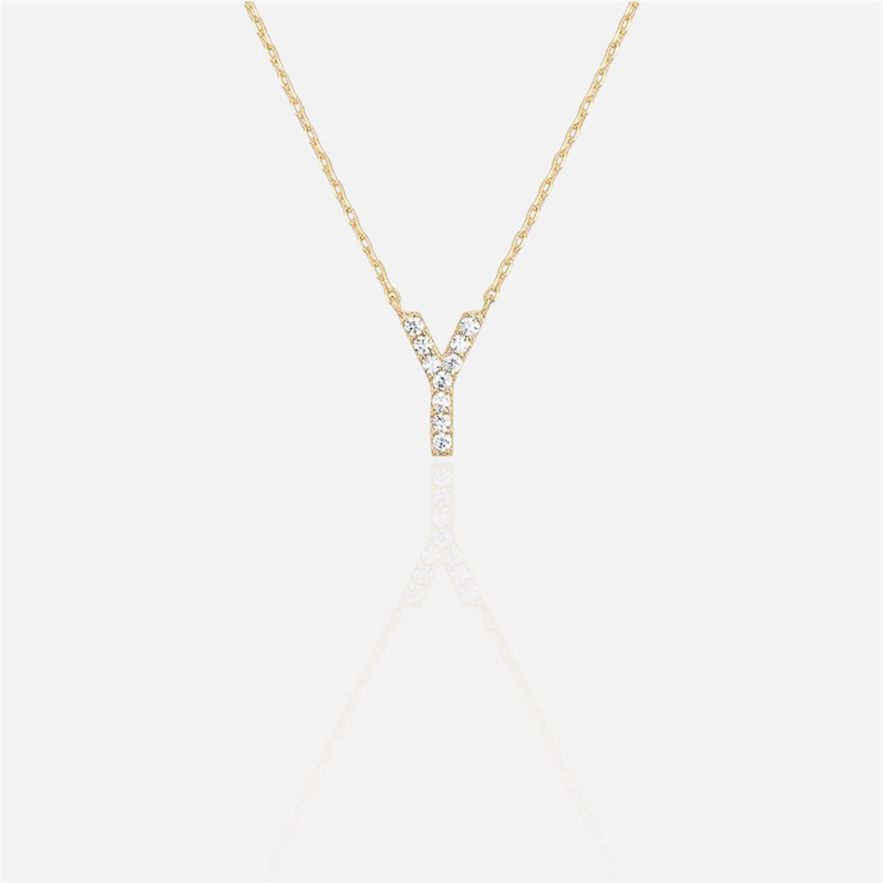 閃石單字母項鍊