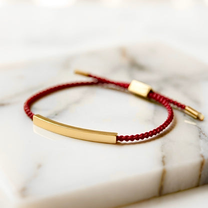 刻字條形編繩手鍊