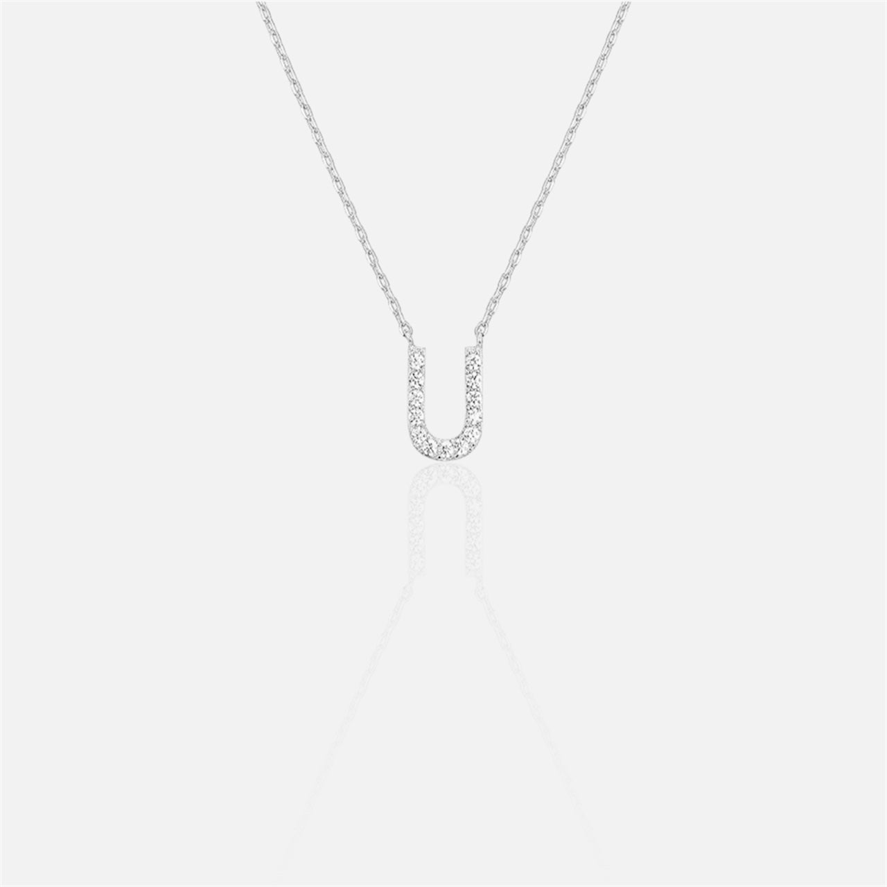 閃石單字母項鍊