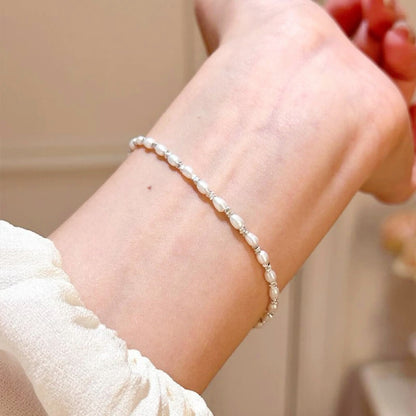 MIRA Oval Pearl Bracelet