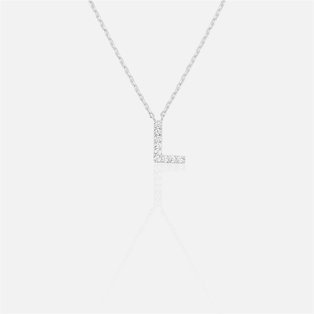 閃石單字母項鍊