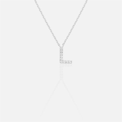 閃石單字母項鍊