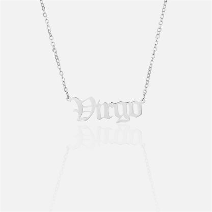 復古哥德風星座項鍊