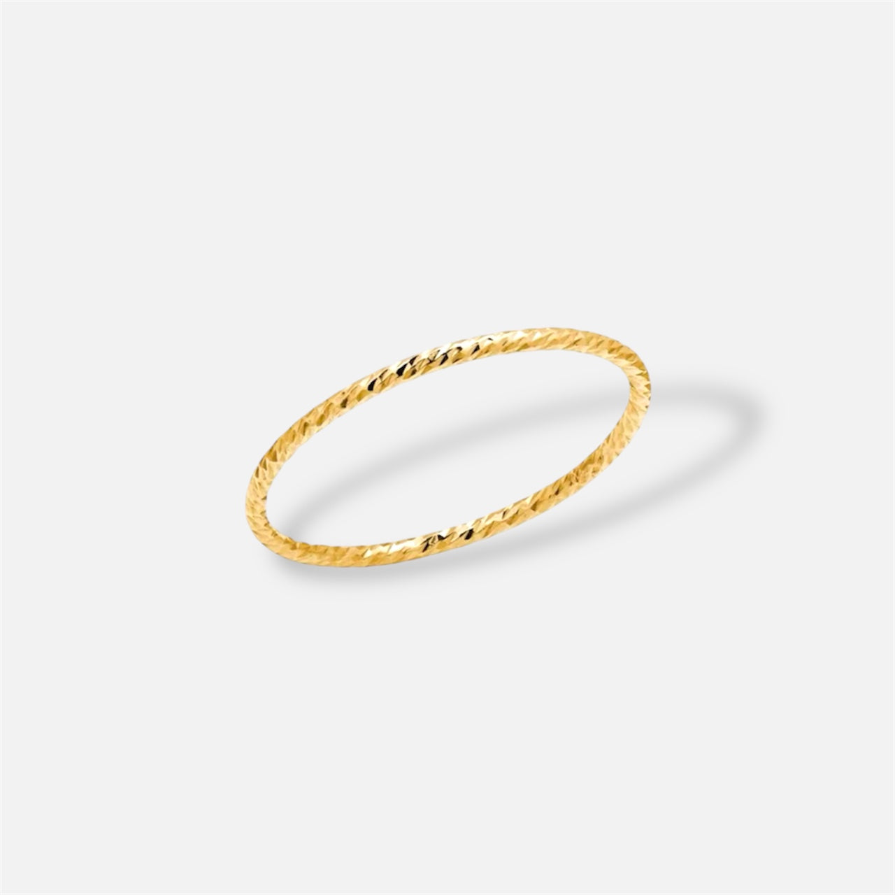 ZOË 包金錘紋戒指