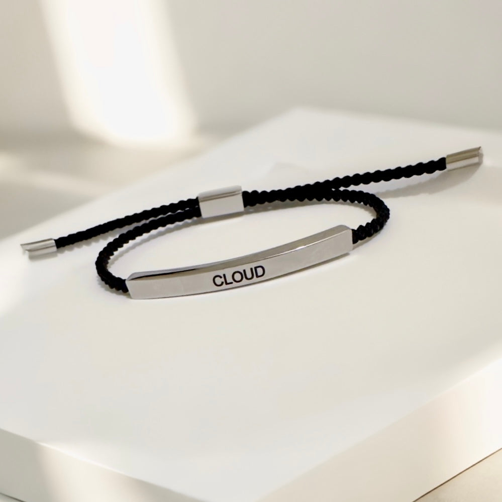 刻字條形編繩手鍊