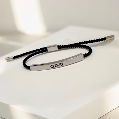 刻字條形編繩手鍊