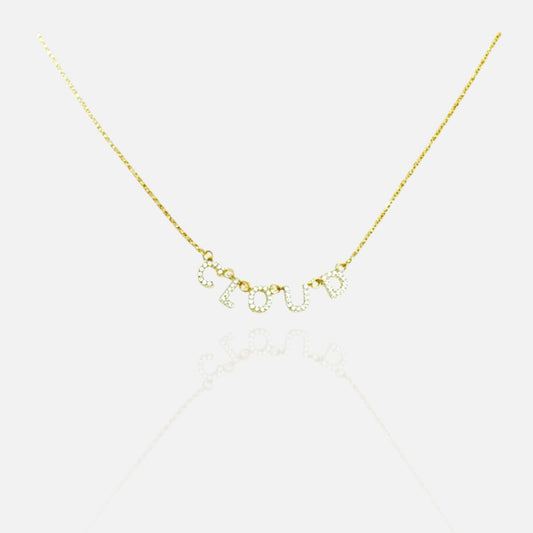 Pavé Letter Necklace