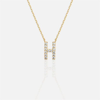 閃石單字母項鍊