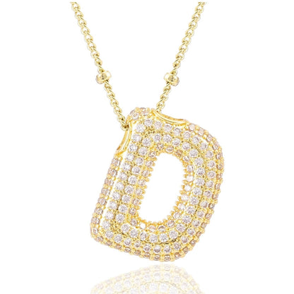 閃石泡泡字母項鍊