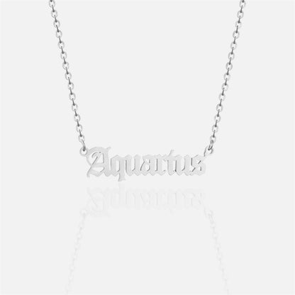 復古哥德風星座項鍊