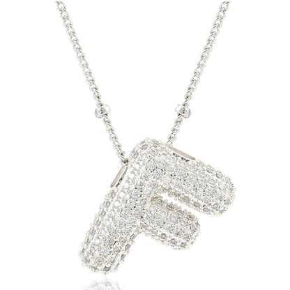 閃石泡泡字母項鍊