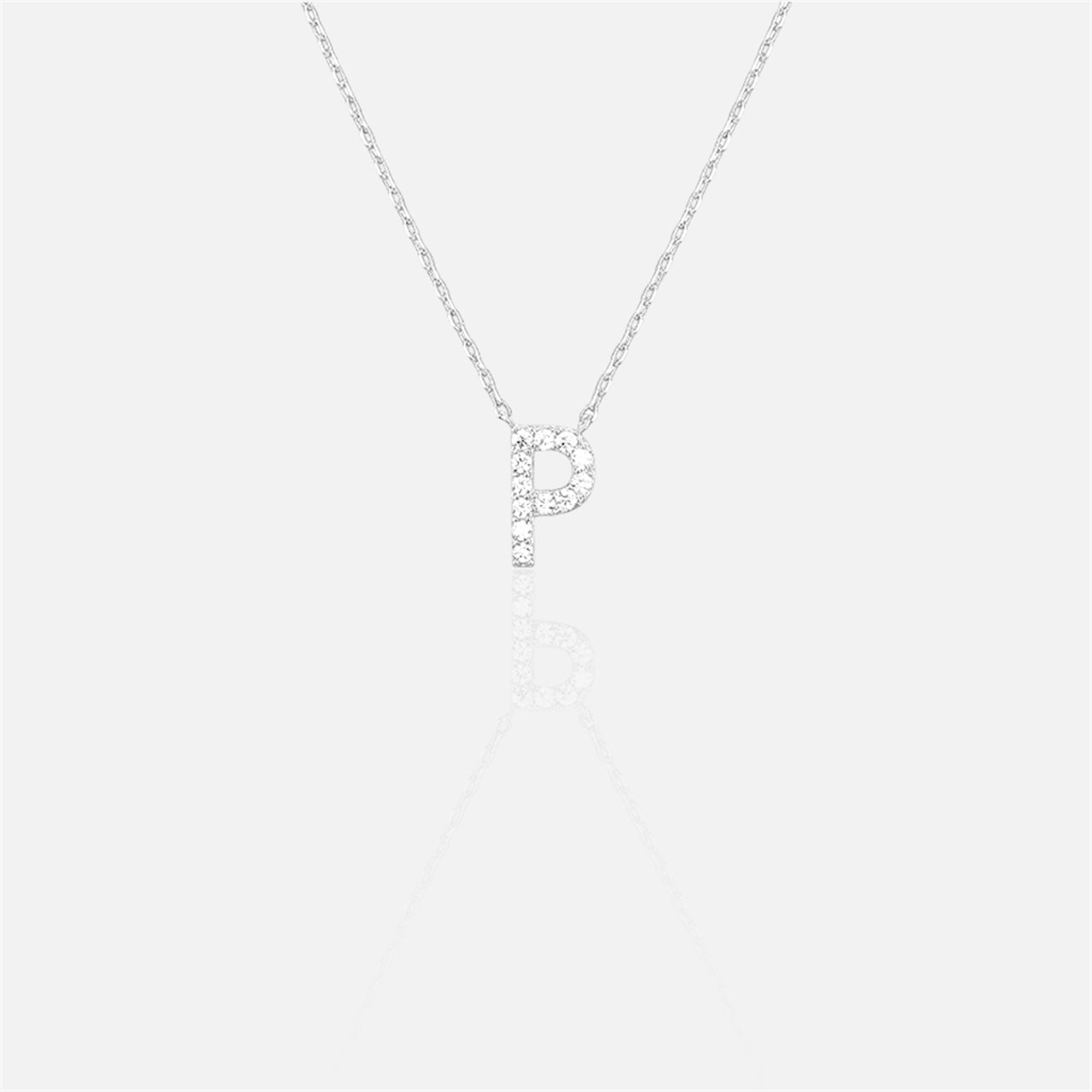 閃石單字母項鍊