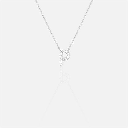 閃石單字母項鍊