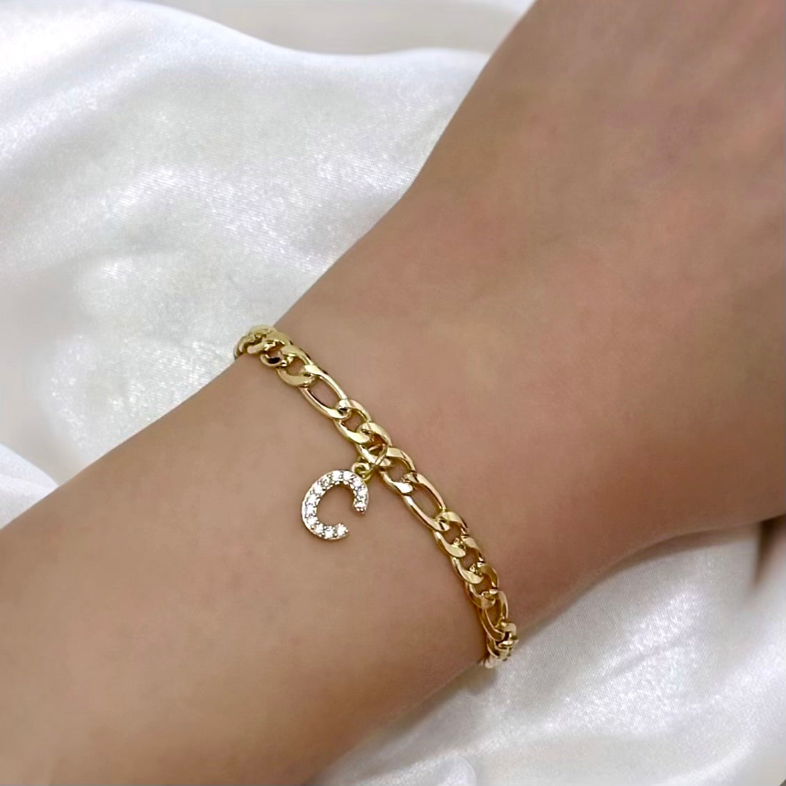 Pavé Initial Bracelet