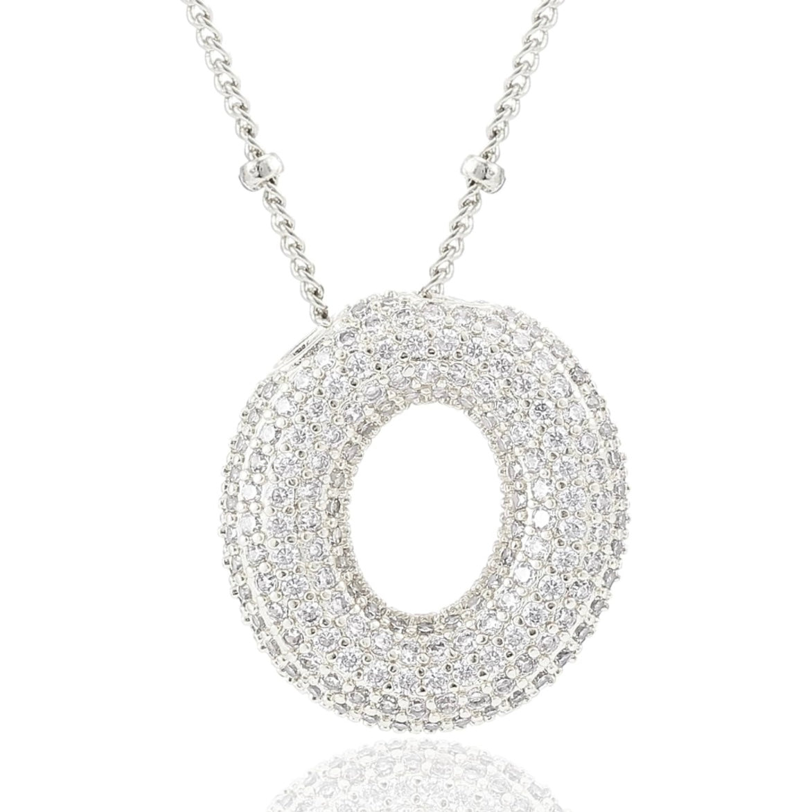 閃石泡泡字母項鍊