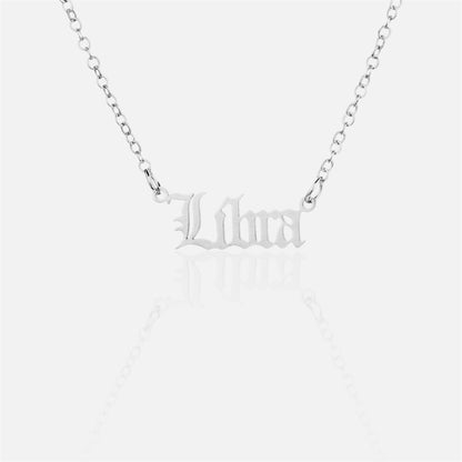 復古哥德風星座項鍊