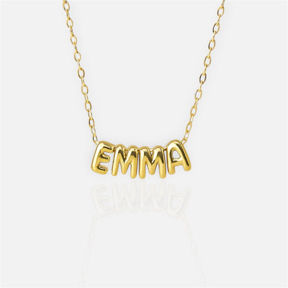 Mini Bubble Letter Necklace