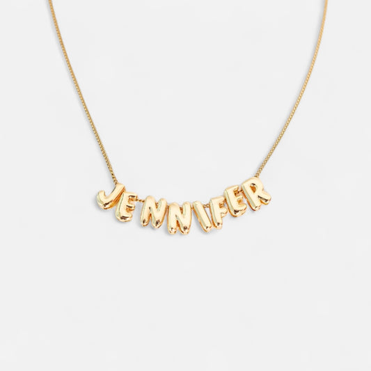 迷你泡泡字母項鍊