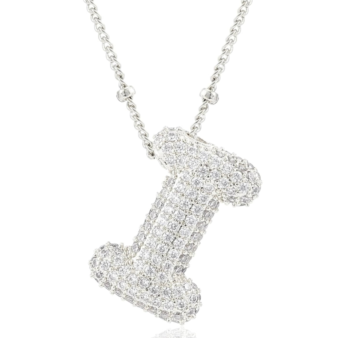 閃石泡泡字母項鍊