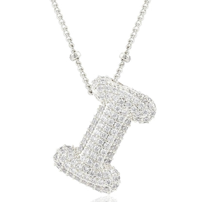 閃石泡泡字母項鍊