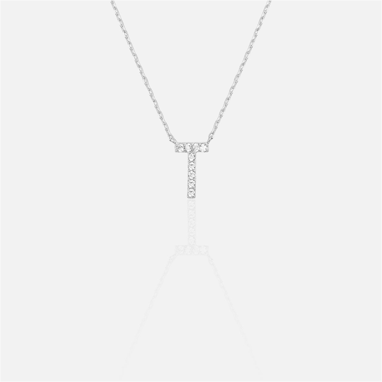 閃石單字母項鍊