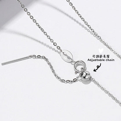 Mini Pavé Bubble Letter Necklace