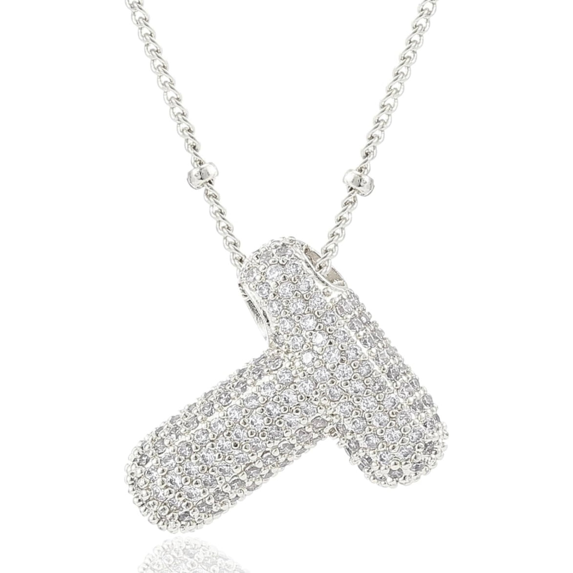 閃石泡泡字母項鍊