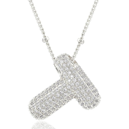 閃石泡泡字母項鍊