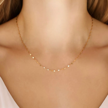 AURORA Shimmer Mirror Chain Necklace