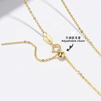 Mini Pavé Bubble Letter Necklace