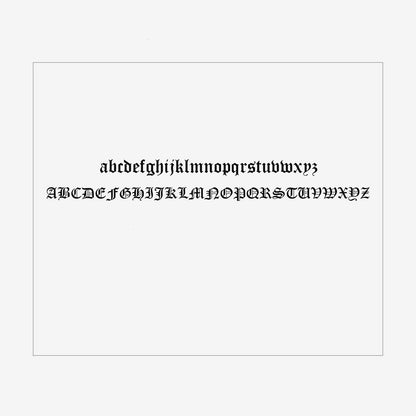 復古哥德風名字項鍊