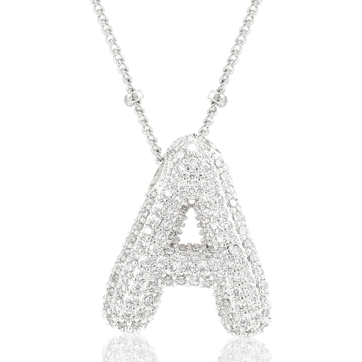 閃石泡泡字母項鍊