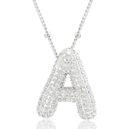 閃石泡泡字母項鍊