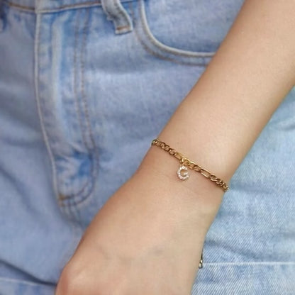 Pavé Initial Bracelet