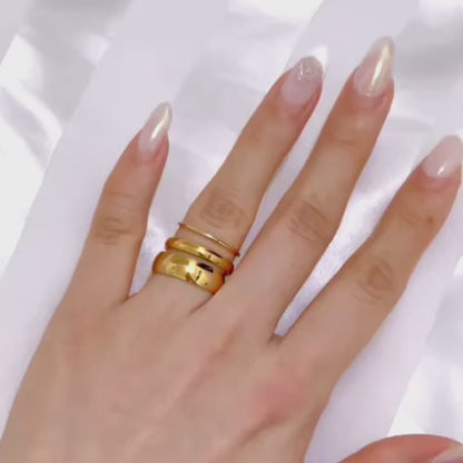 VIENNA 素圈戒指組合