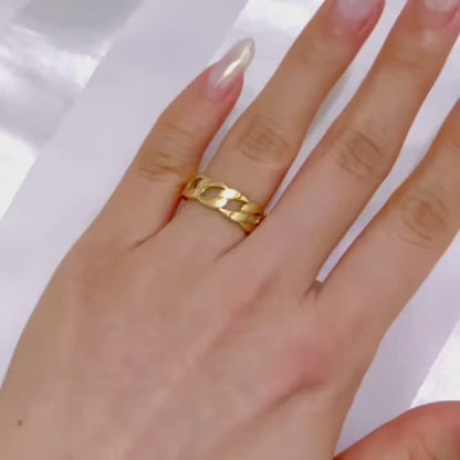 AMÉLIE 粗鏈條戒指